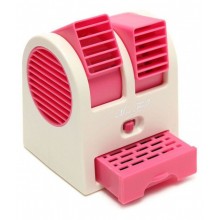 Портативный настольный мини кондиционер Conditioning Air Cooler USB Electric Mini Fan HB-168 аккумуляторный вентилятор Красный